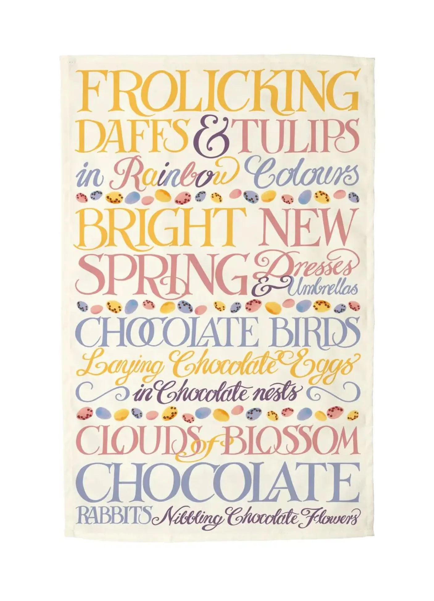 Easter Toast Mini Eggs Tea Towel