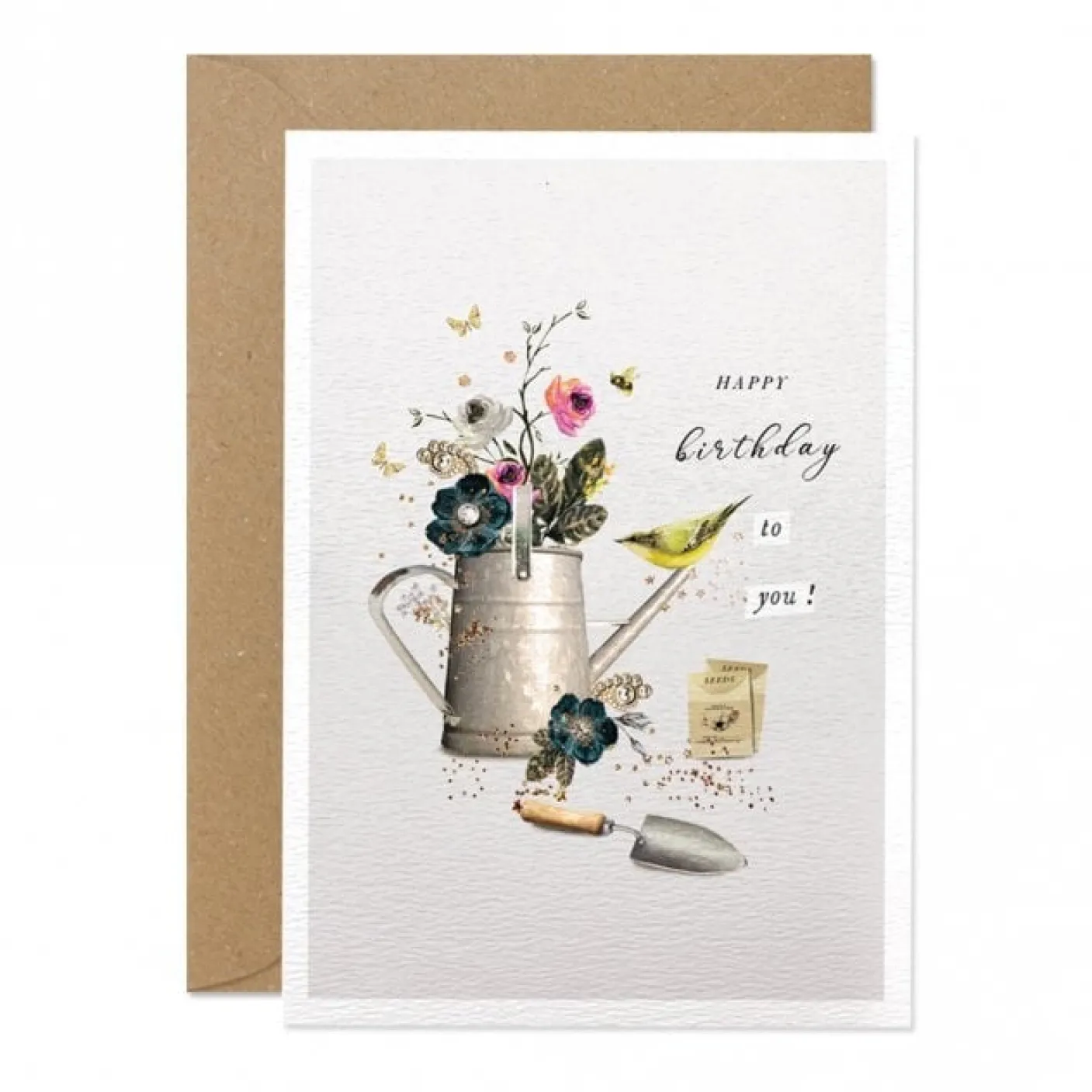 Happy Birthday Gardening Tools Greeting Card
