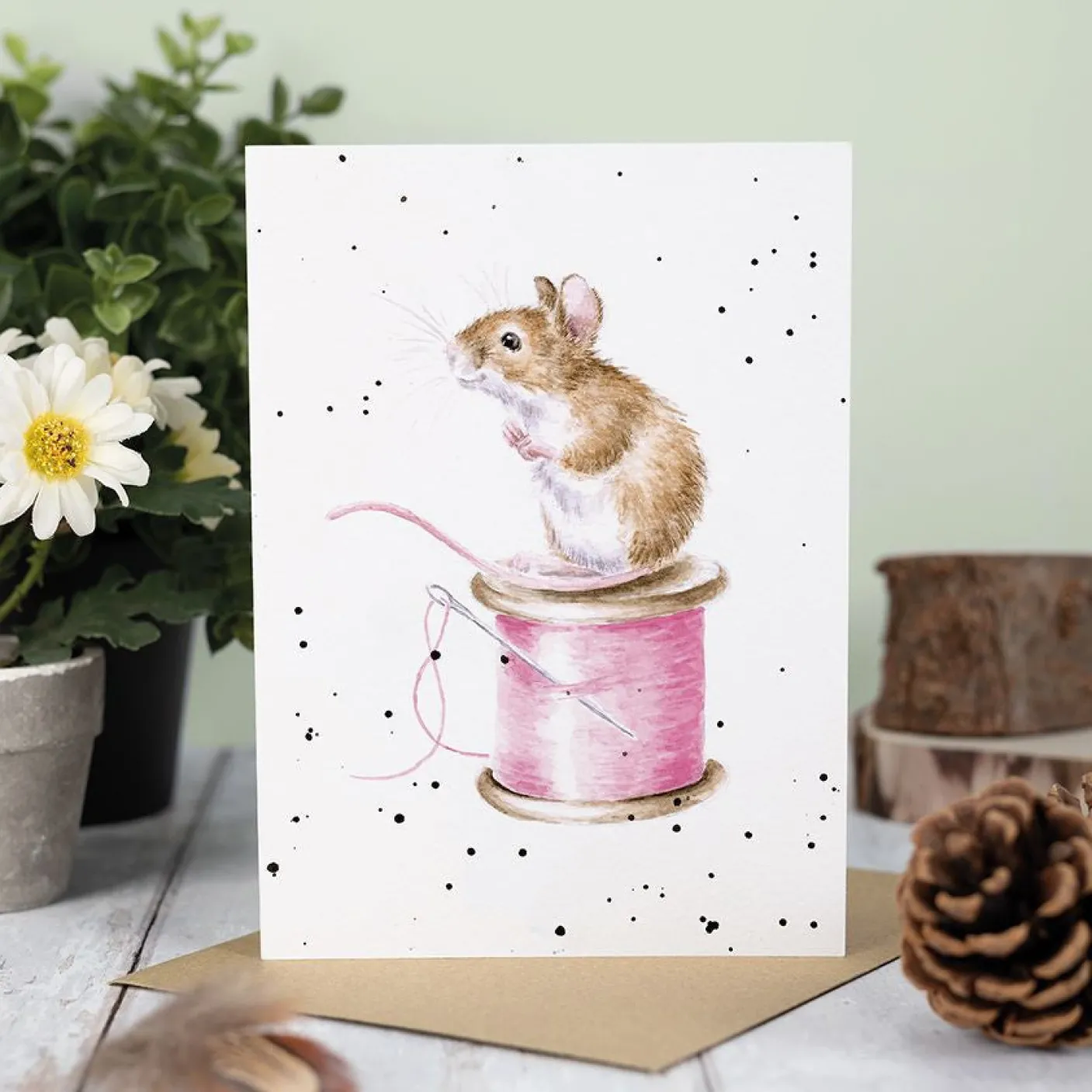 'Sew it Begins' Blank Greetings Card