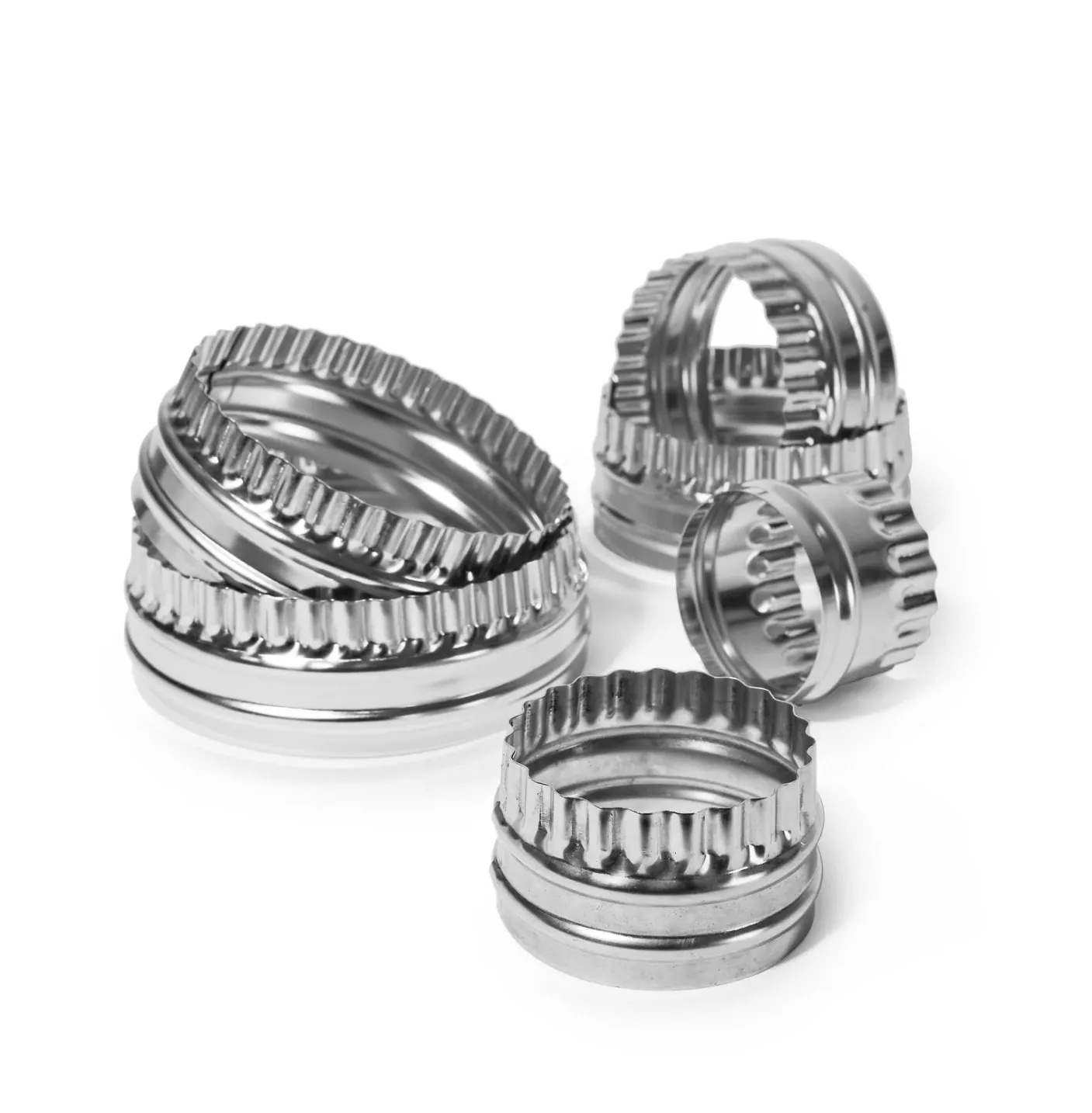 Set of 6 (2 in to  4.5 in) Stainless Steel Cutters