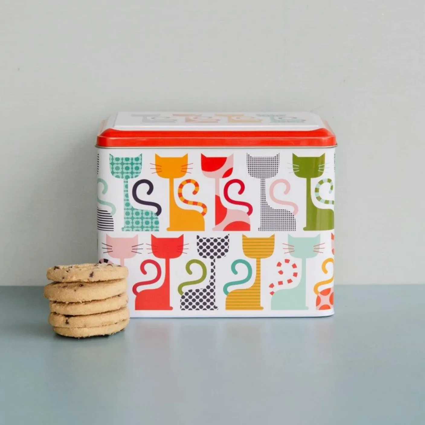 Kate Rhees Cats Large Hinged Caddy