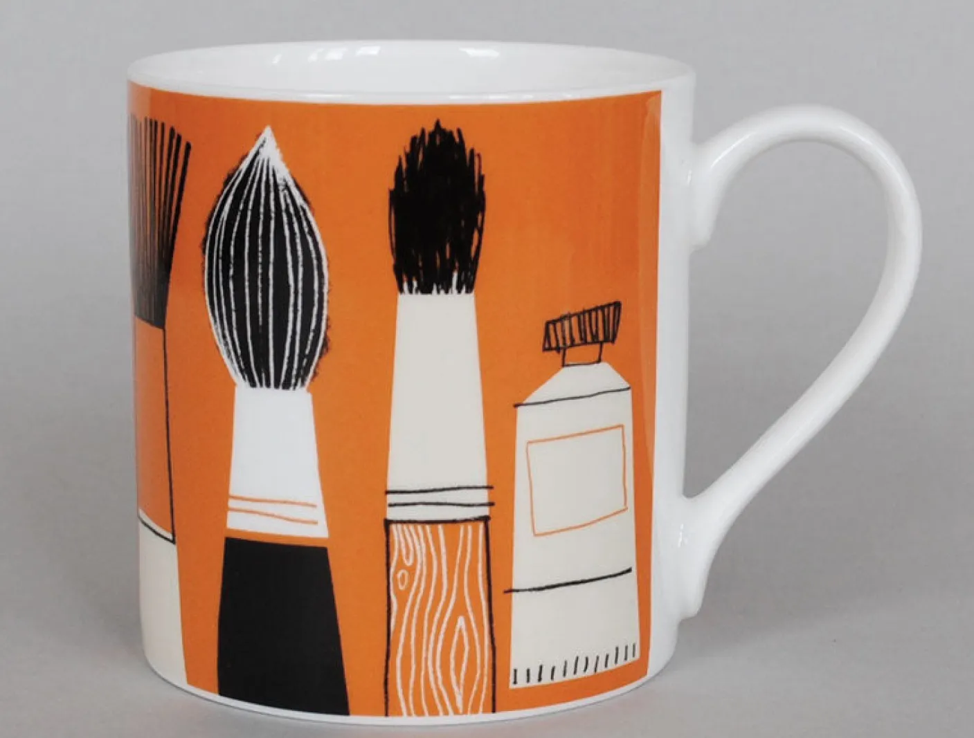 Gallery Art Brushes Mug - Orange