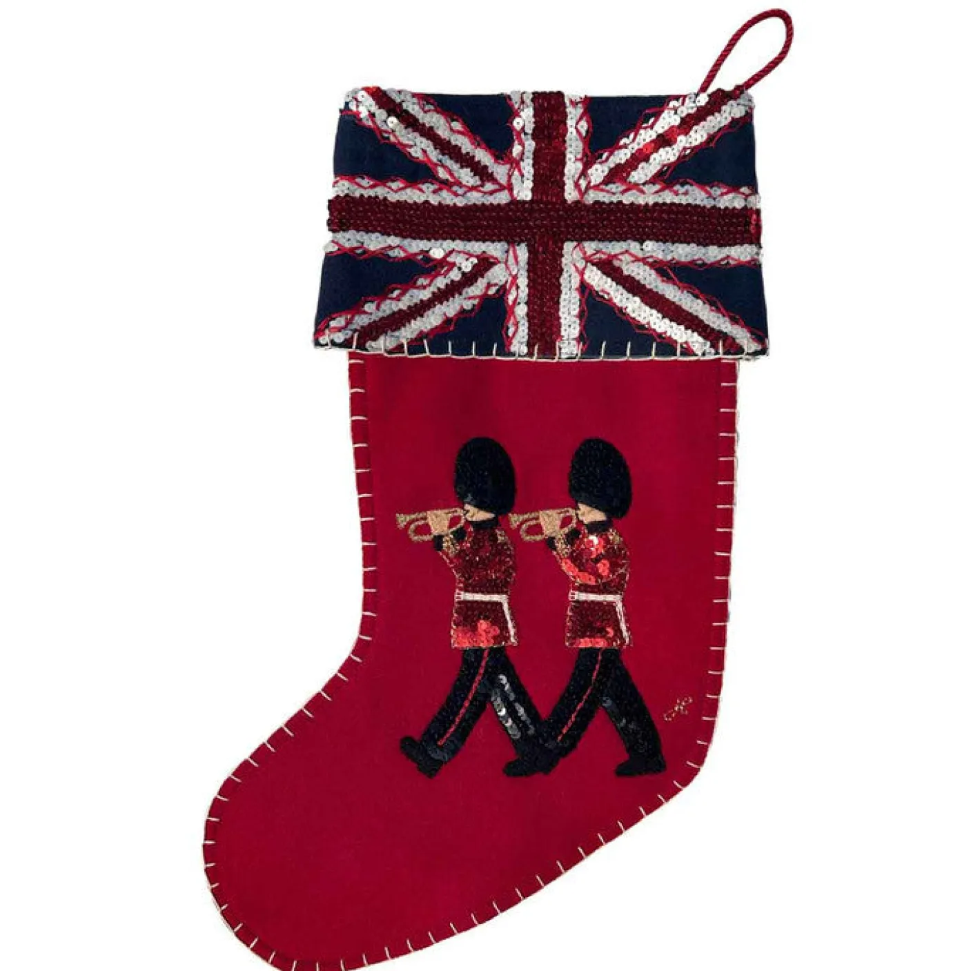 Trumpeter Christmas Stocking - Red