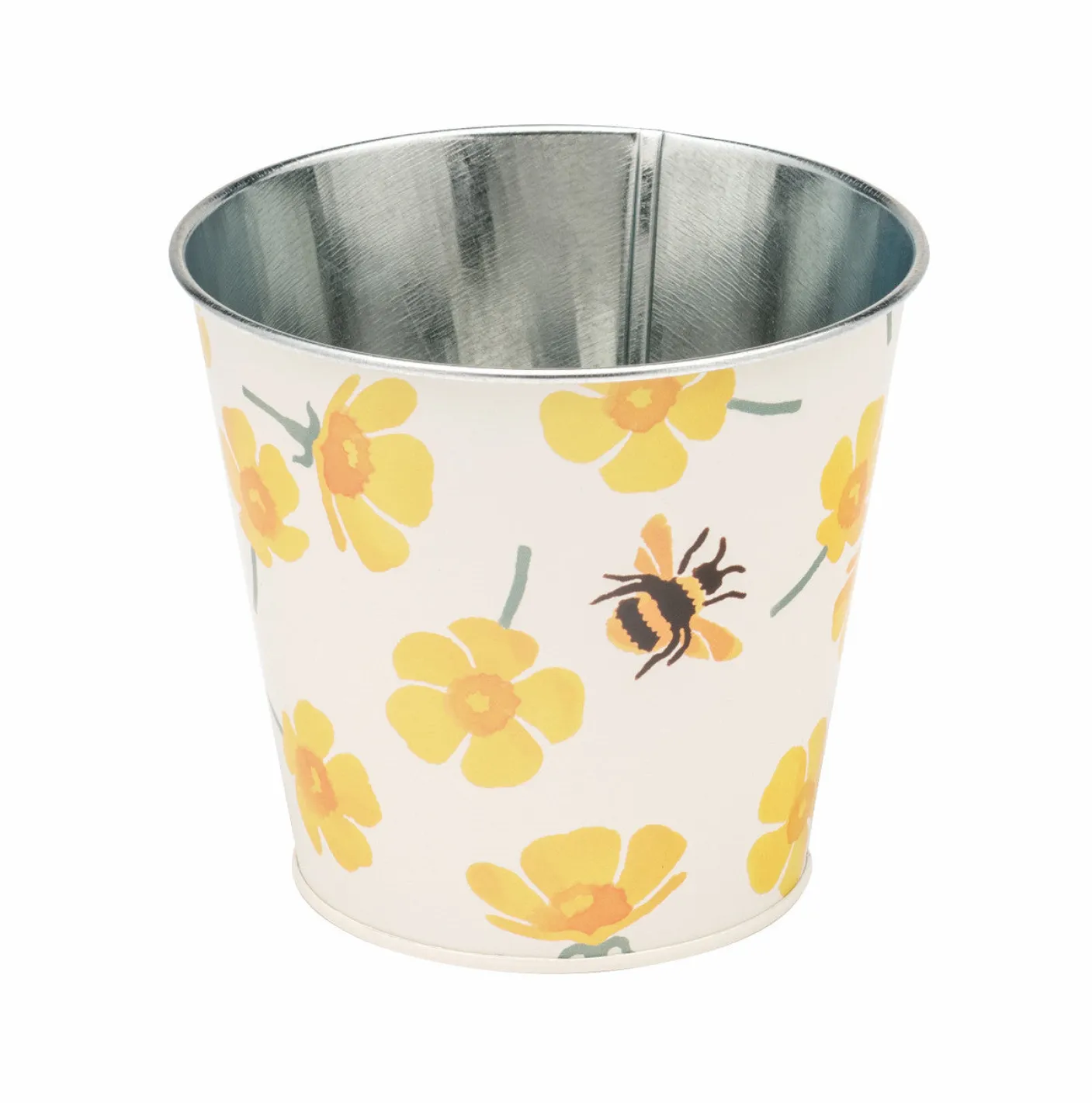 Buttercup Set 3 Round Tin Herb Pots