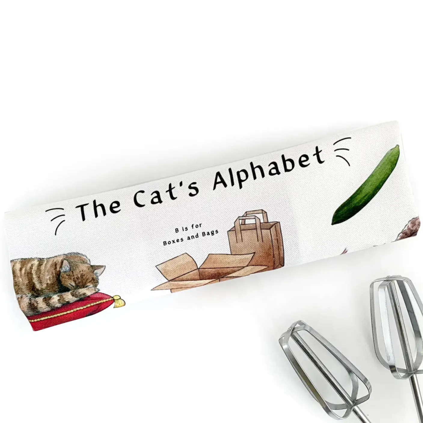 The Cat's Alphabet Tea Towel