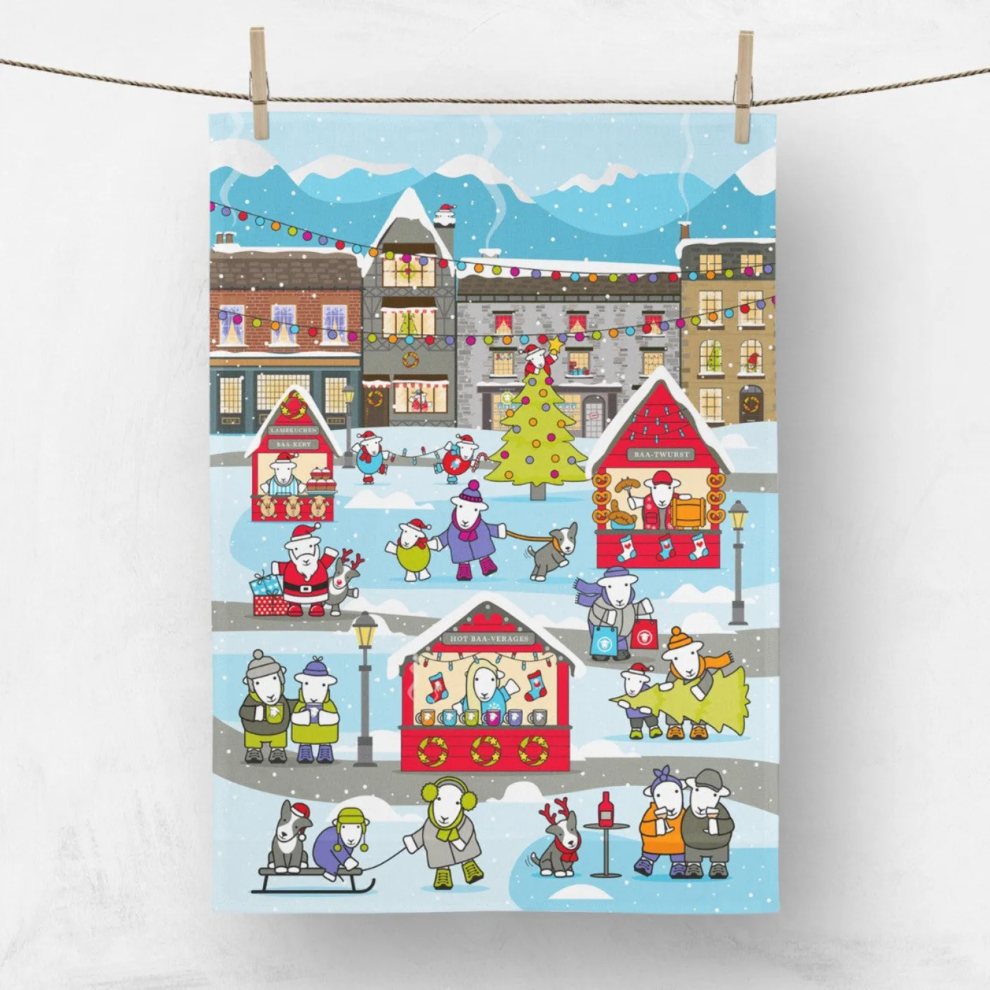 Herdy Limited Edition Christmas Tea Towel