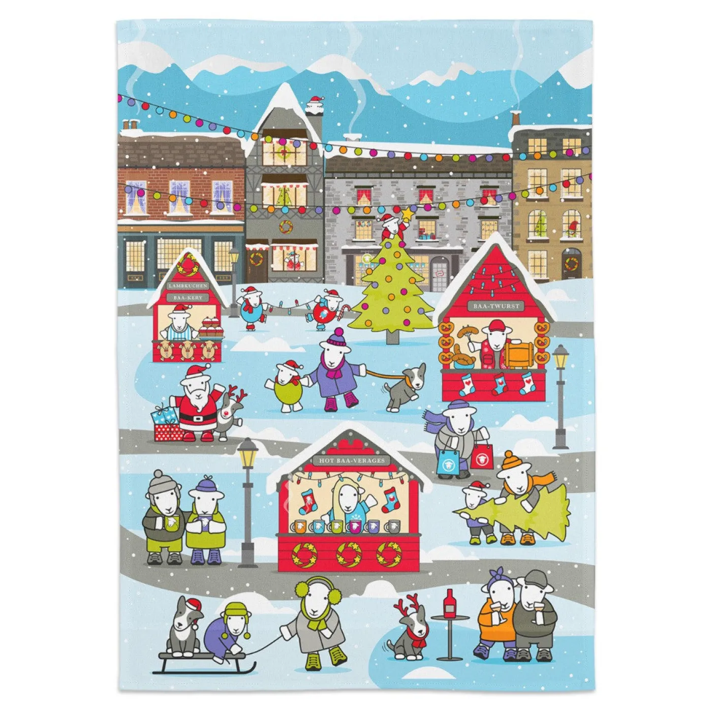 Herdy Limited Edition Christmas Tea Towel