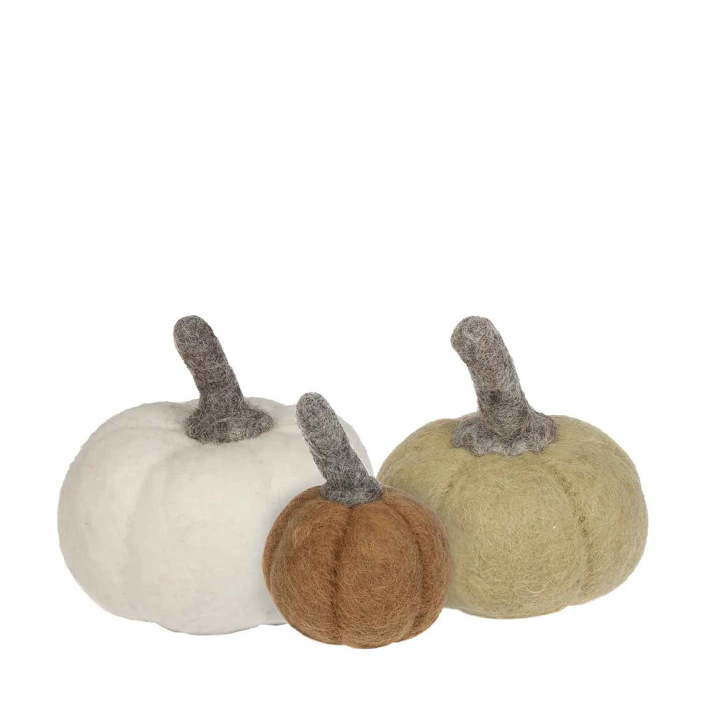 Pumpkin Felt Table Decorations - Set of 3