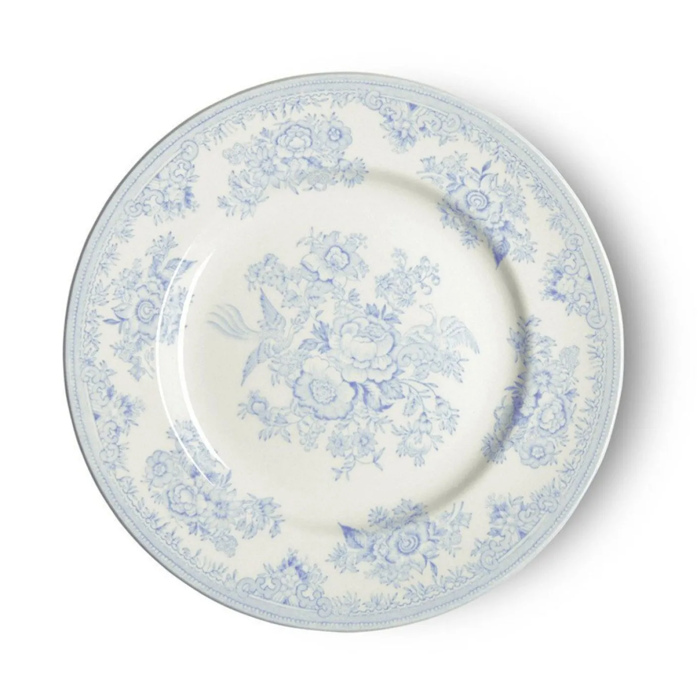 Blue Asiatic Pheasants Small Plate 7 in