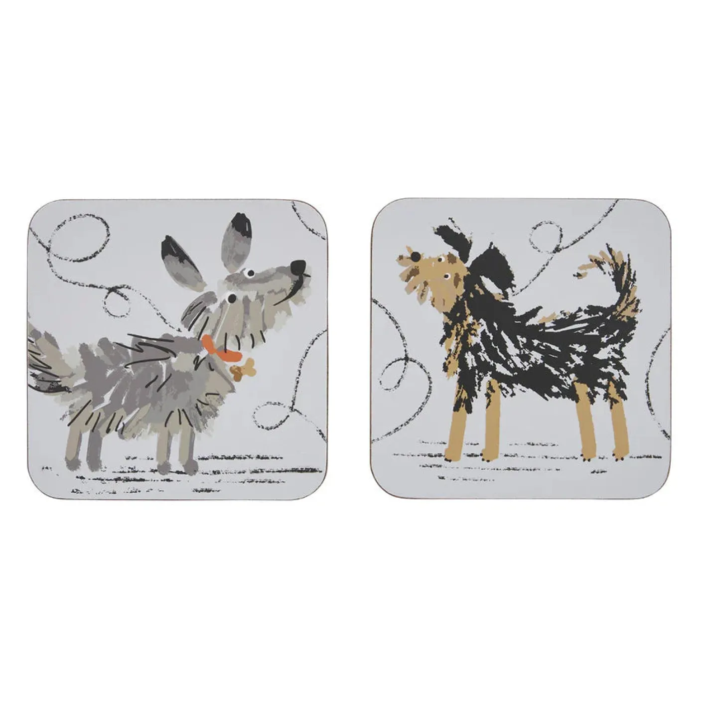 Dog Days Coasters - Set of 4