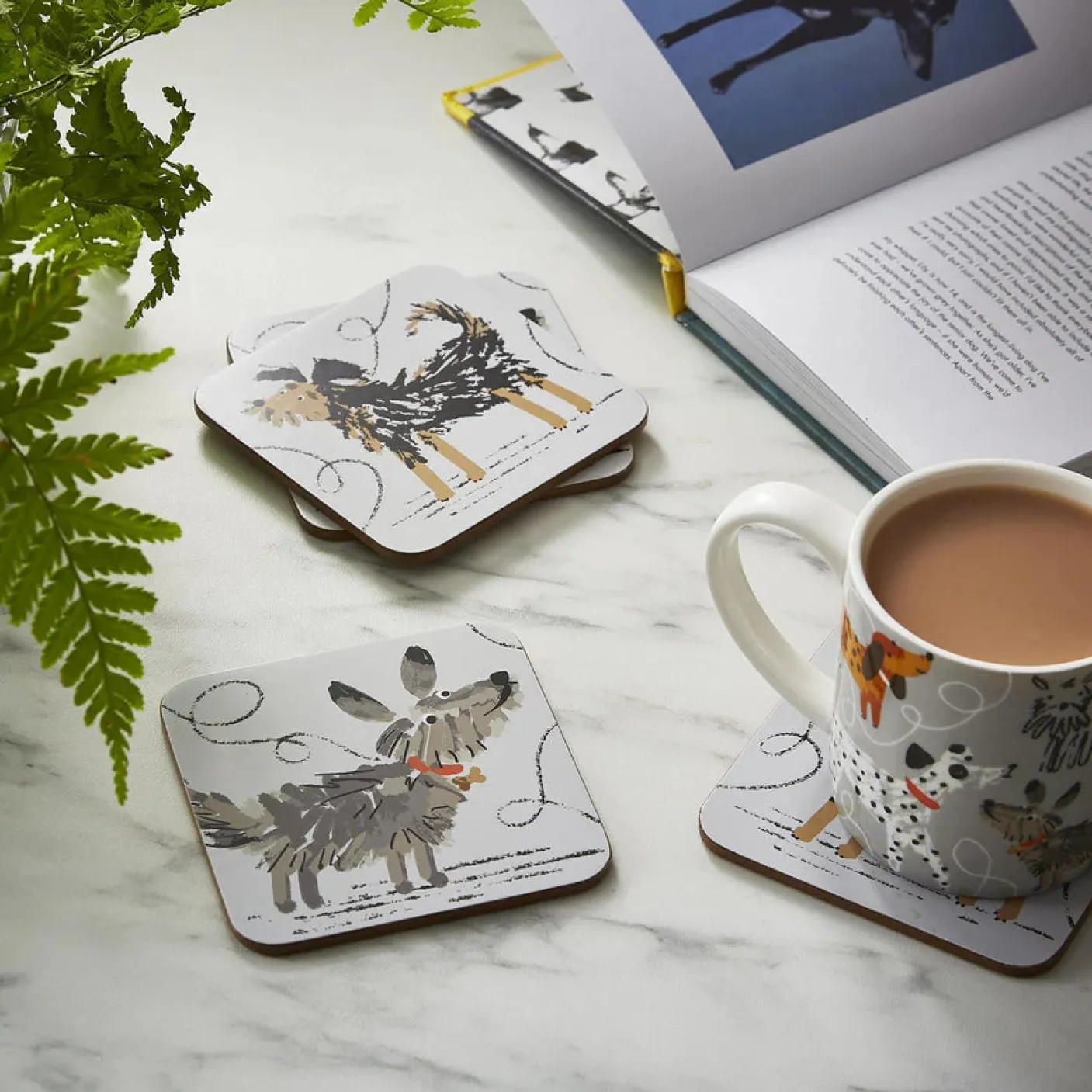 Dog Days Coasters - Set of 4