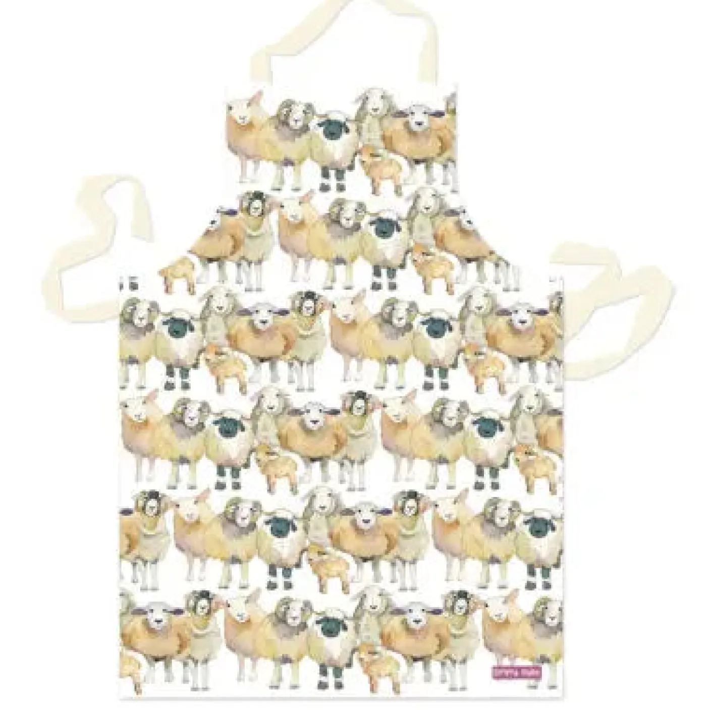 Felted Sheep Repeat Apron