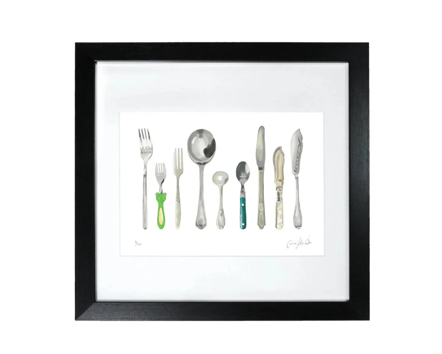 A Handful of Cutlery Framed Print by Corinne Alexander