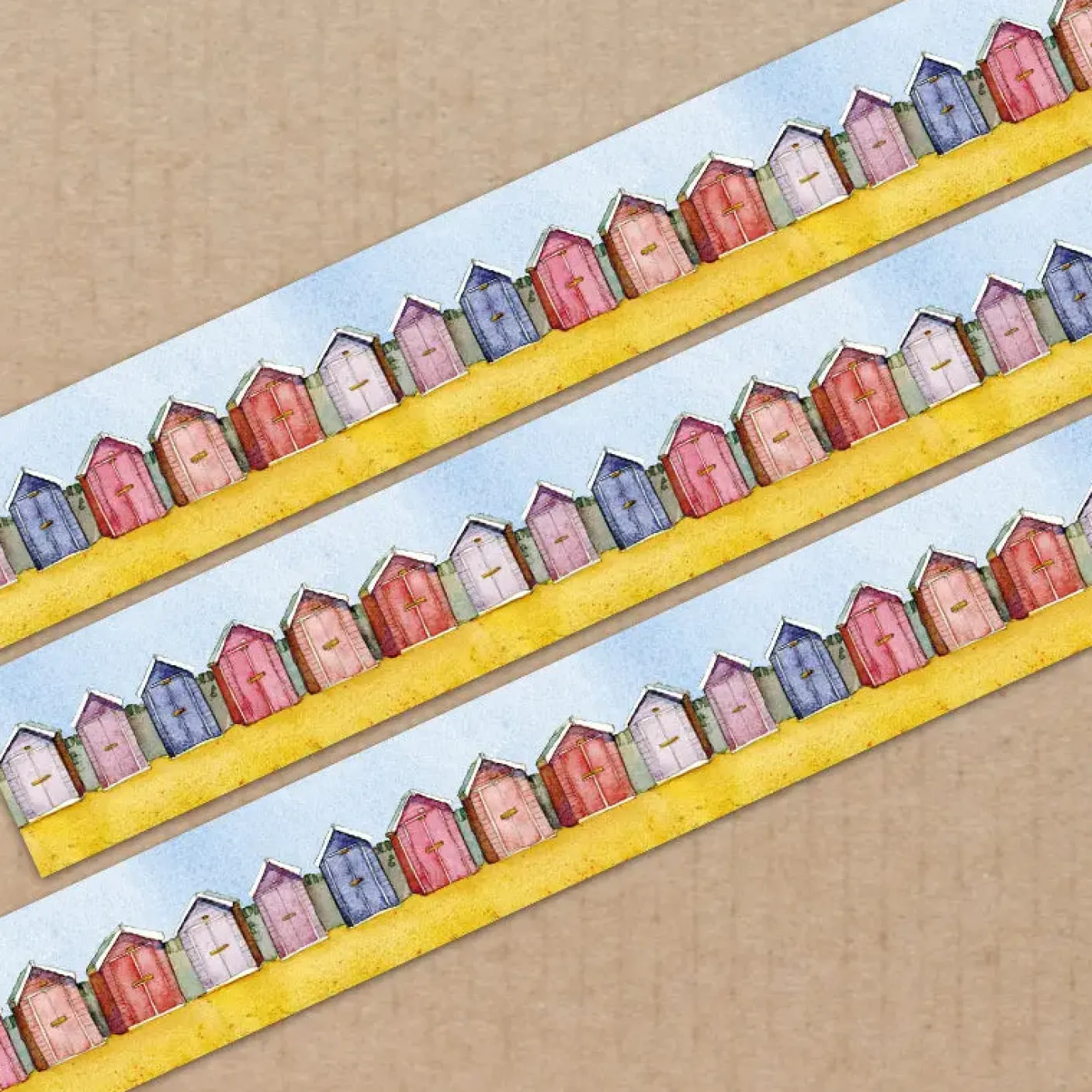 Beach Huts 20mm Washi Tape