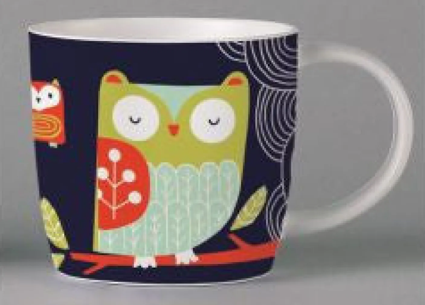 Folkland Barn Owl Mug - Black