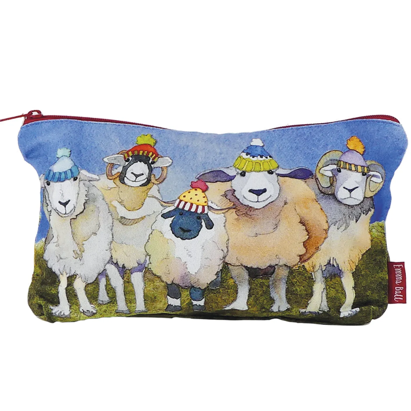 Happy Sheep Zipped Pouch