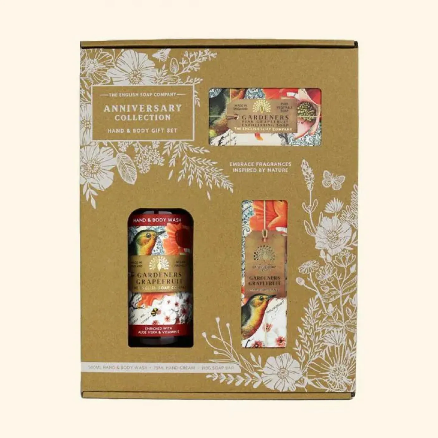 Anniversary Gardeners Grapefruit Hand and Body Gift Box