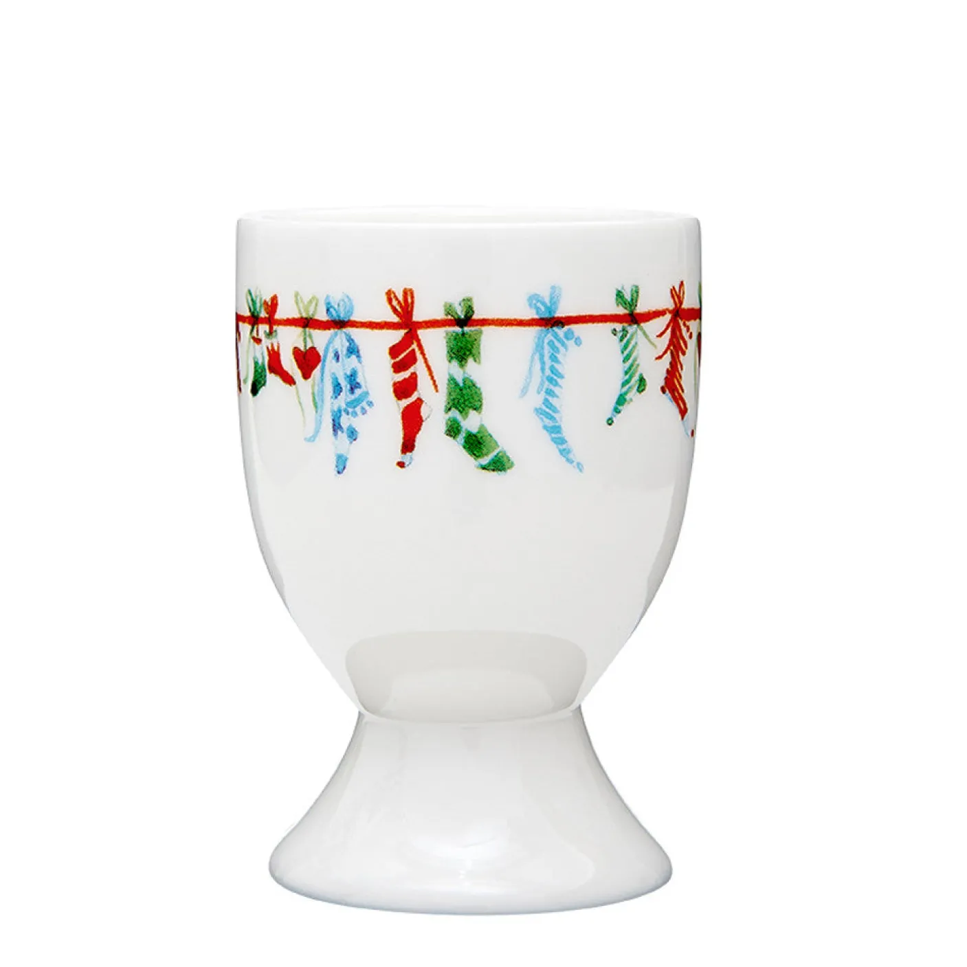Christmas Stockings China Egg Cup