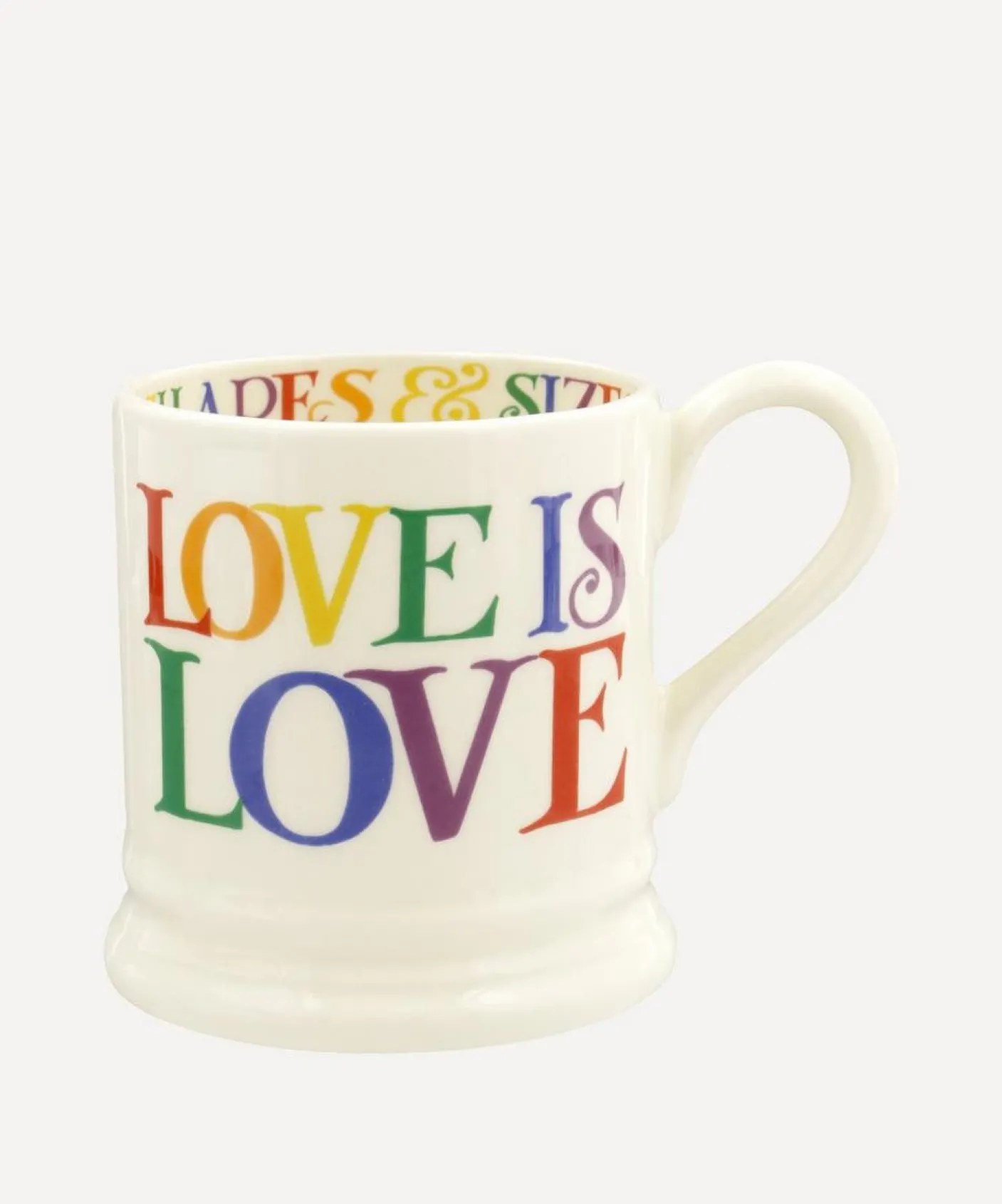 Rainbow Toast Love is Love 1/2 Pint Mug