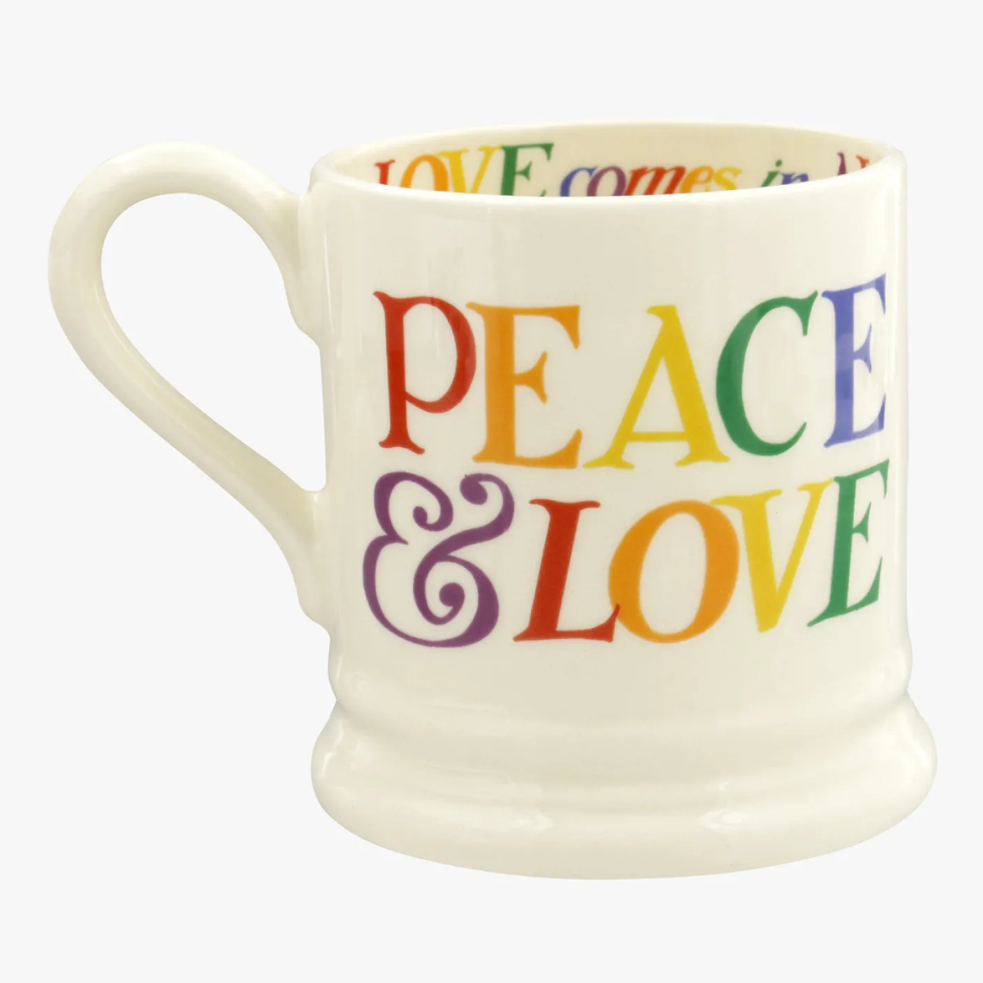 Rainbow Toast Love is Love 1/2 Pint Mug