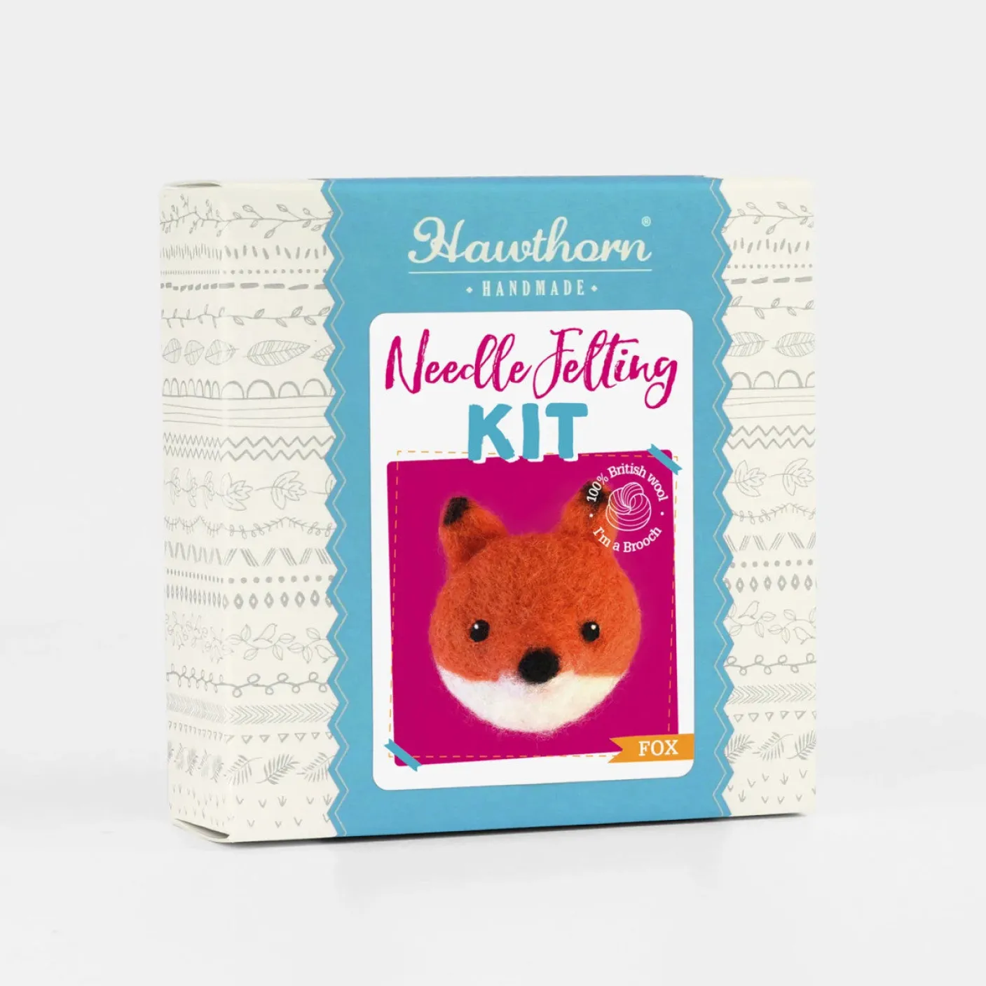 Fox Brooch Felting Kit