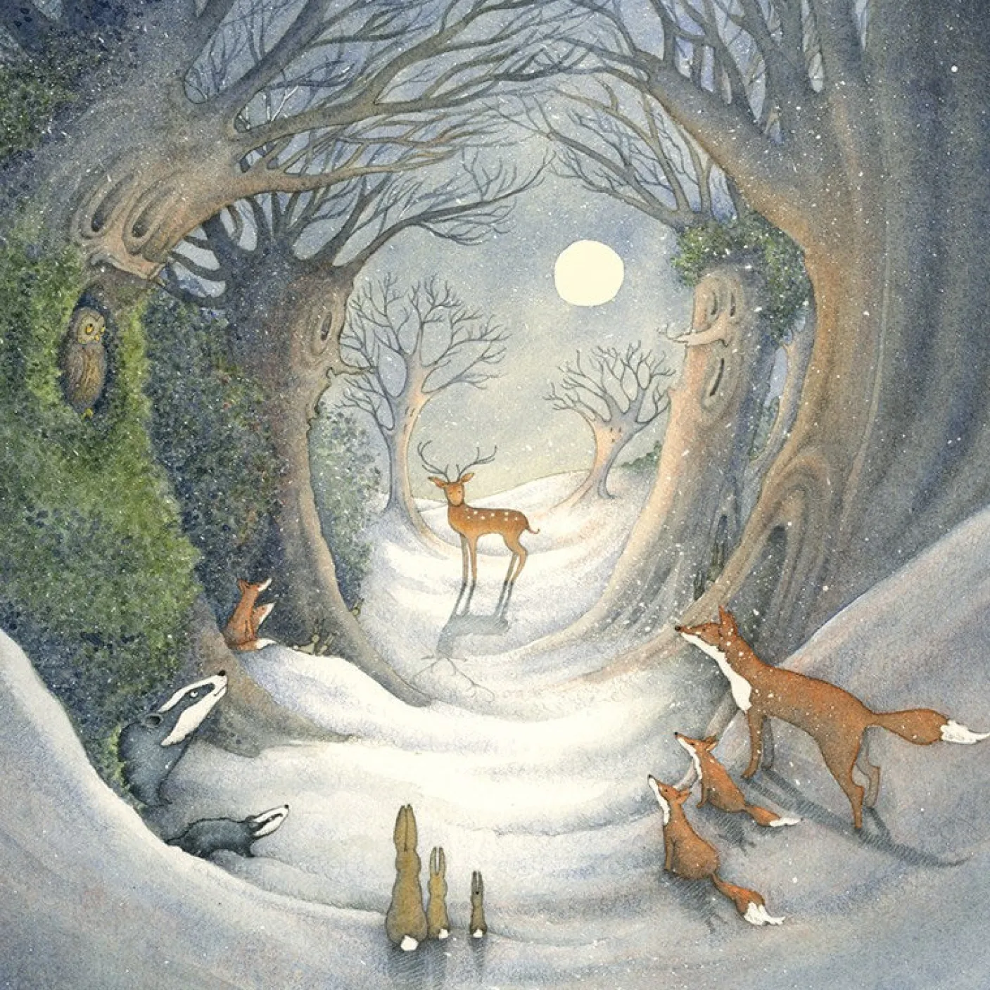 In The Bleak Mid-Winter Greeting Card