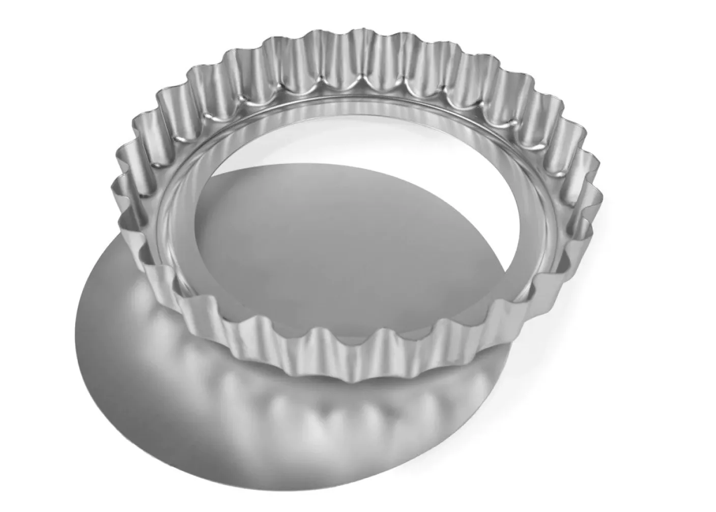 9 Inch Deep Fluted Flan Tin w, Loose Base