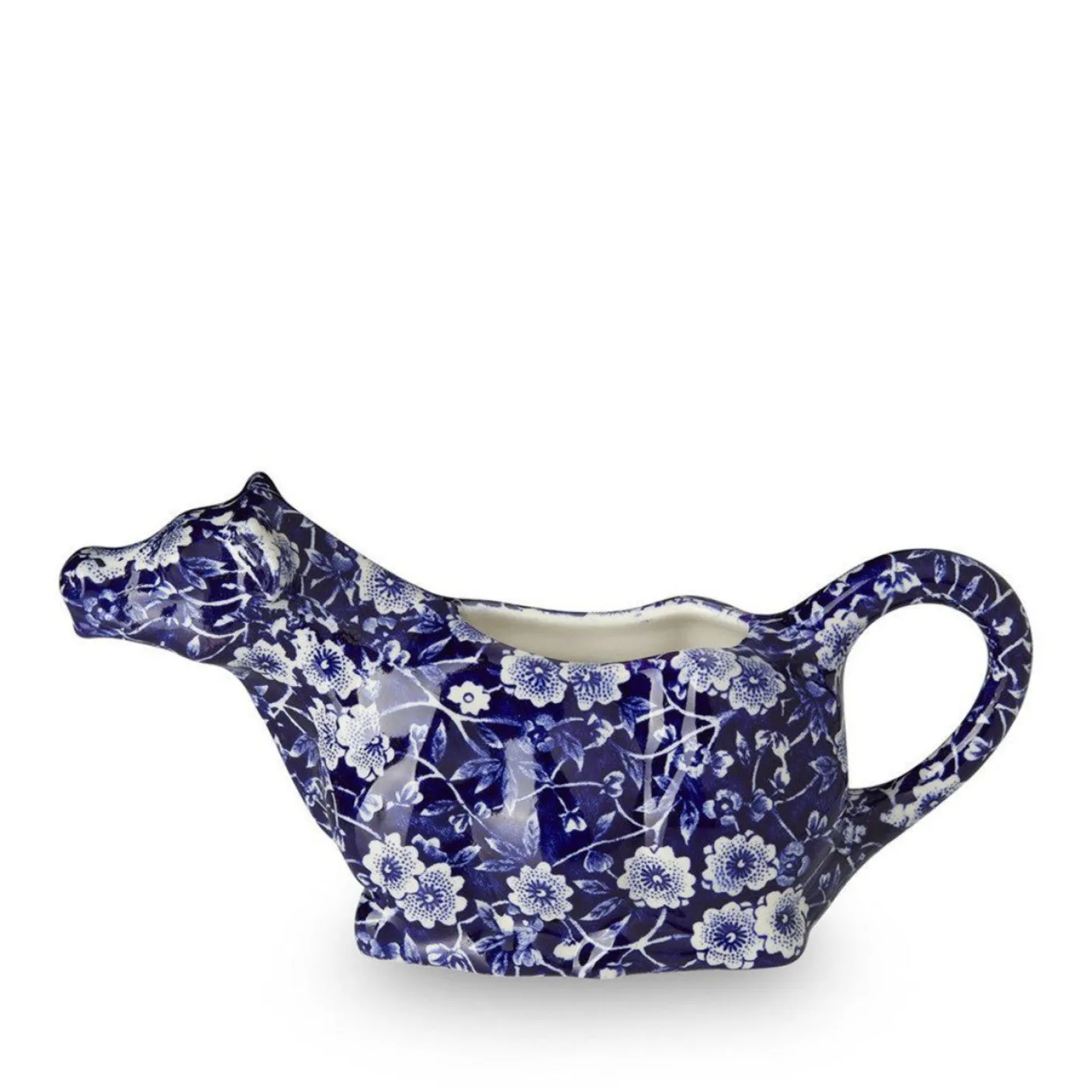 Blue Calico Cow Creamer Boxed