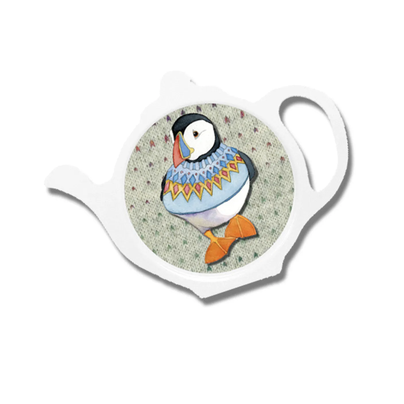 Woolly Puffins Tea Bag Tidy
