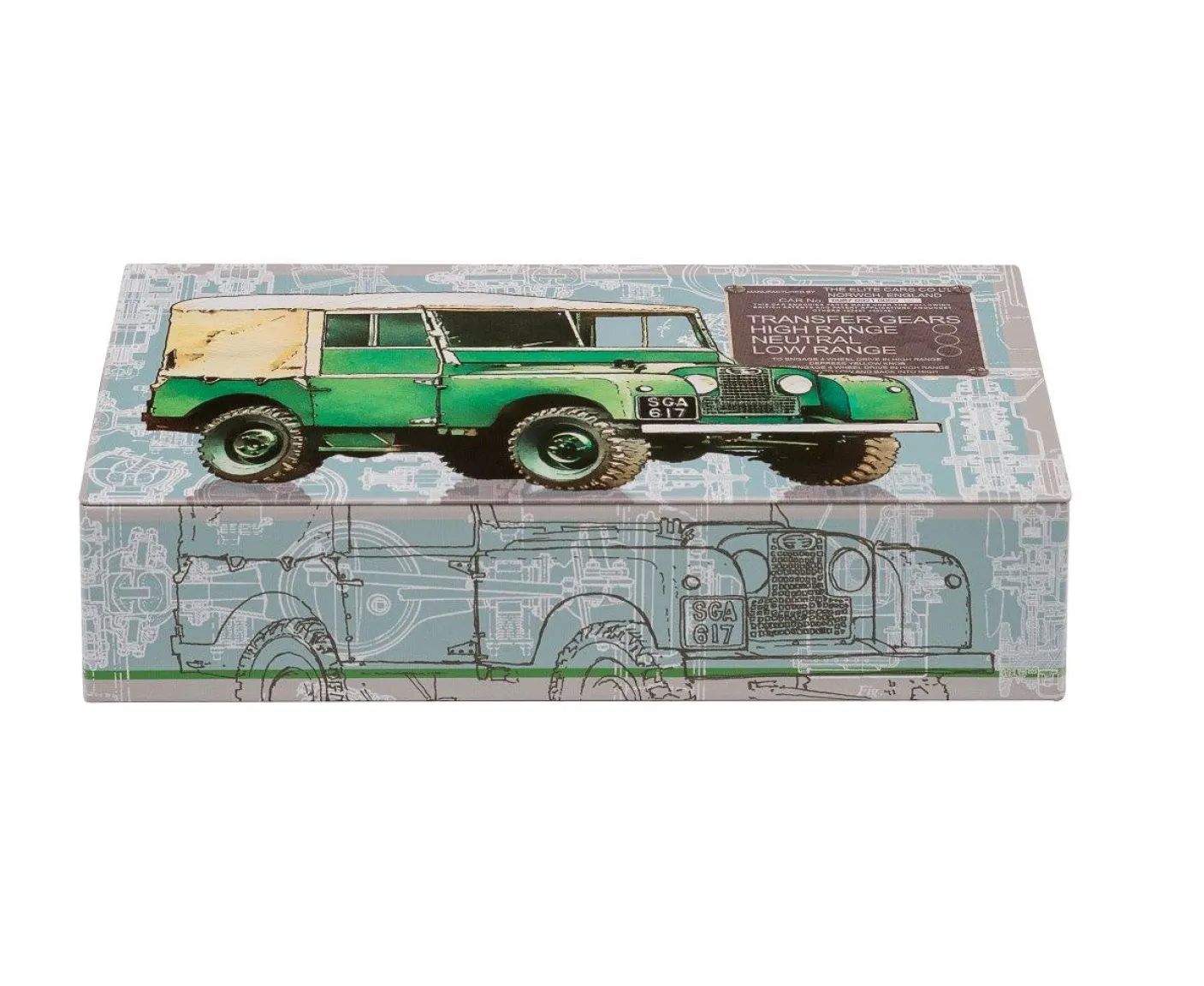 Off Road Hinged-Lid Rectangular Tin