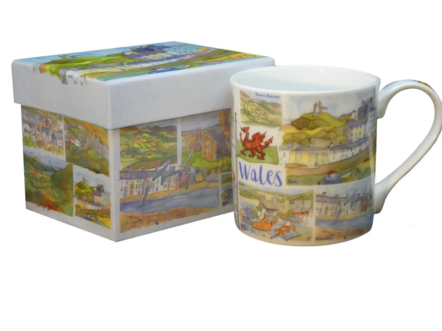Wales Bone China Mug (Boxed)