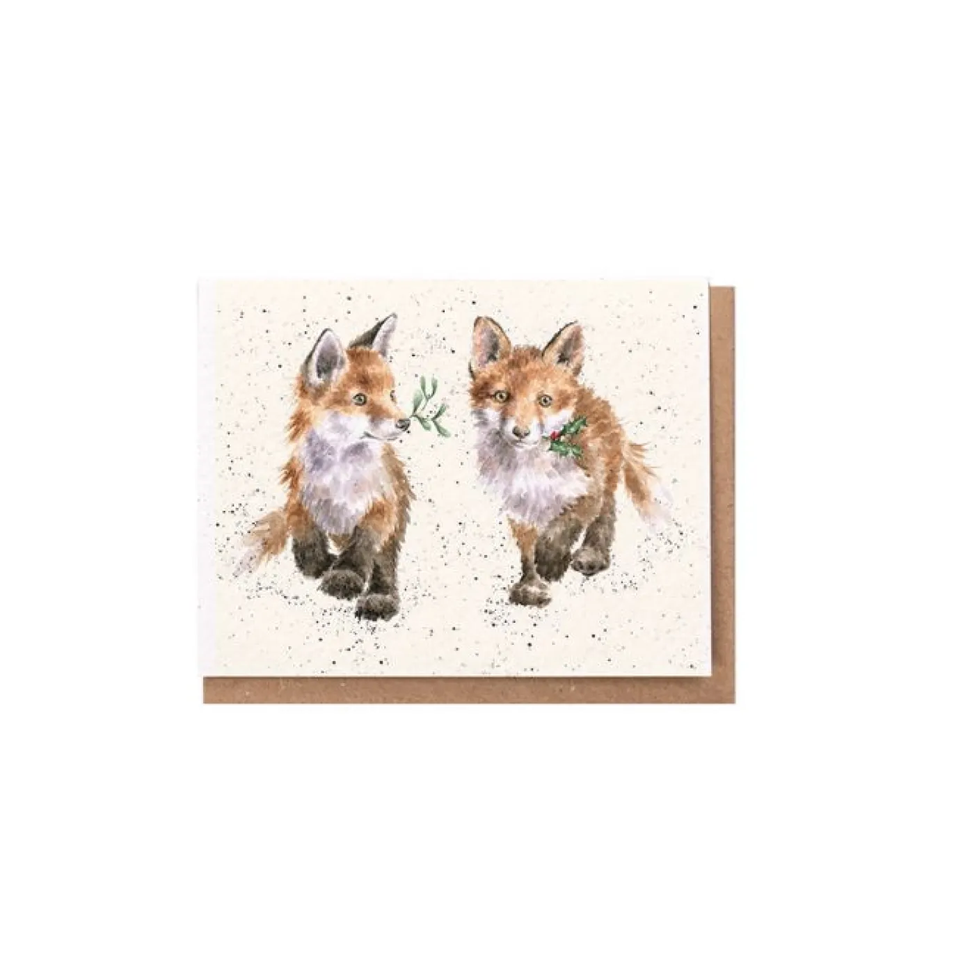 'Glad Tidings We Bring' Fox Gift Enclosure Card