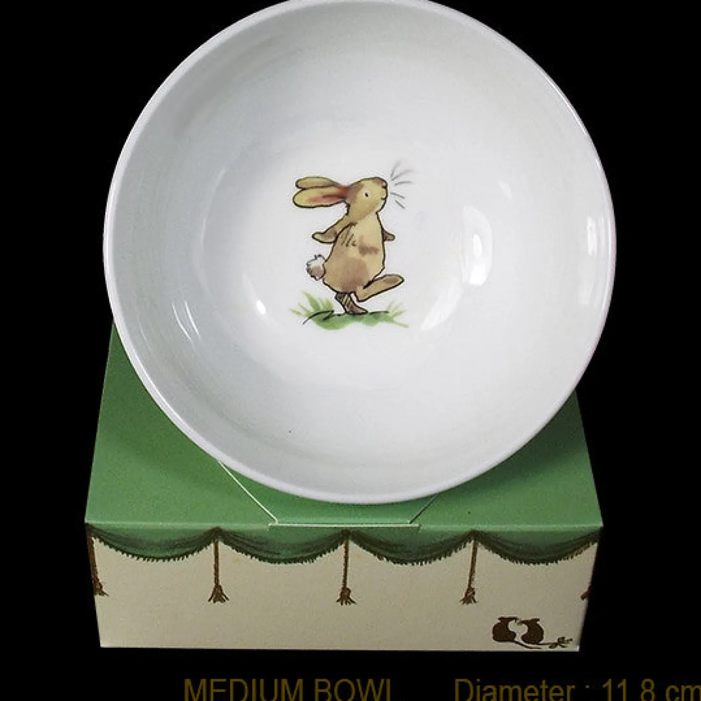 Bunny Exploring Medium Bone China Bowl