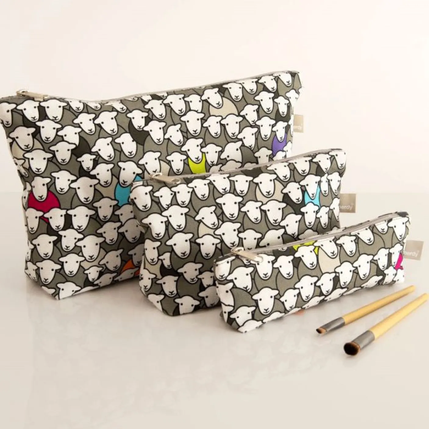 Herdy Flock Large Cosmetic Bag