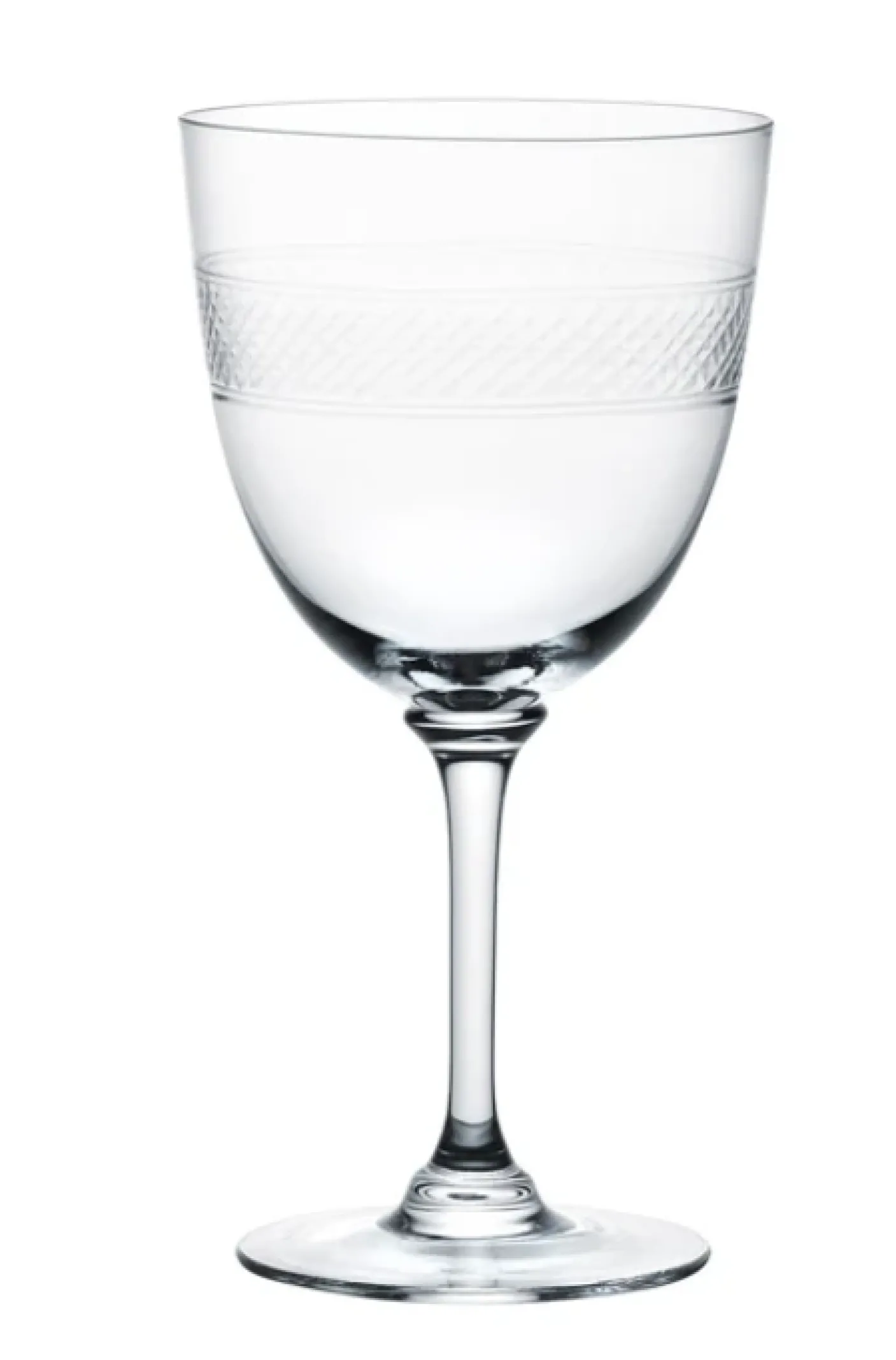 Wine Glass with Band Design