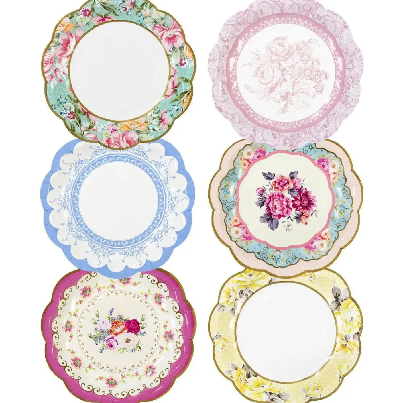 Truly Scrumptious Vintage Paper Plates - 12 pack