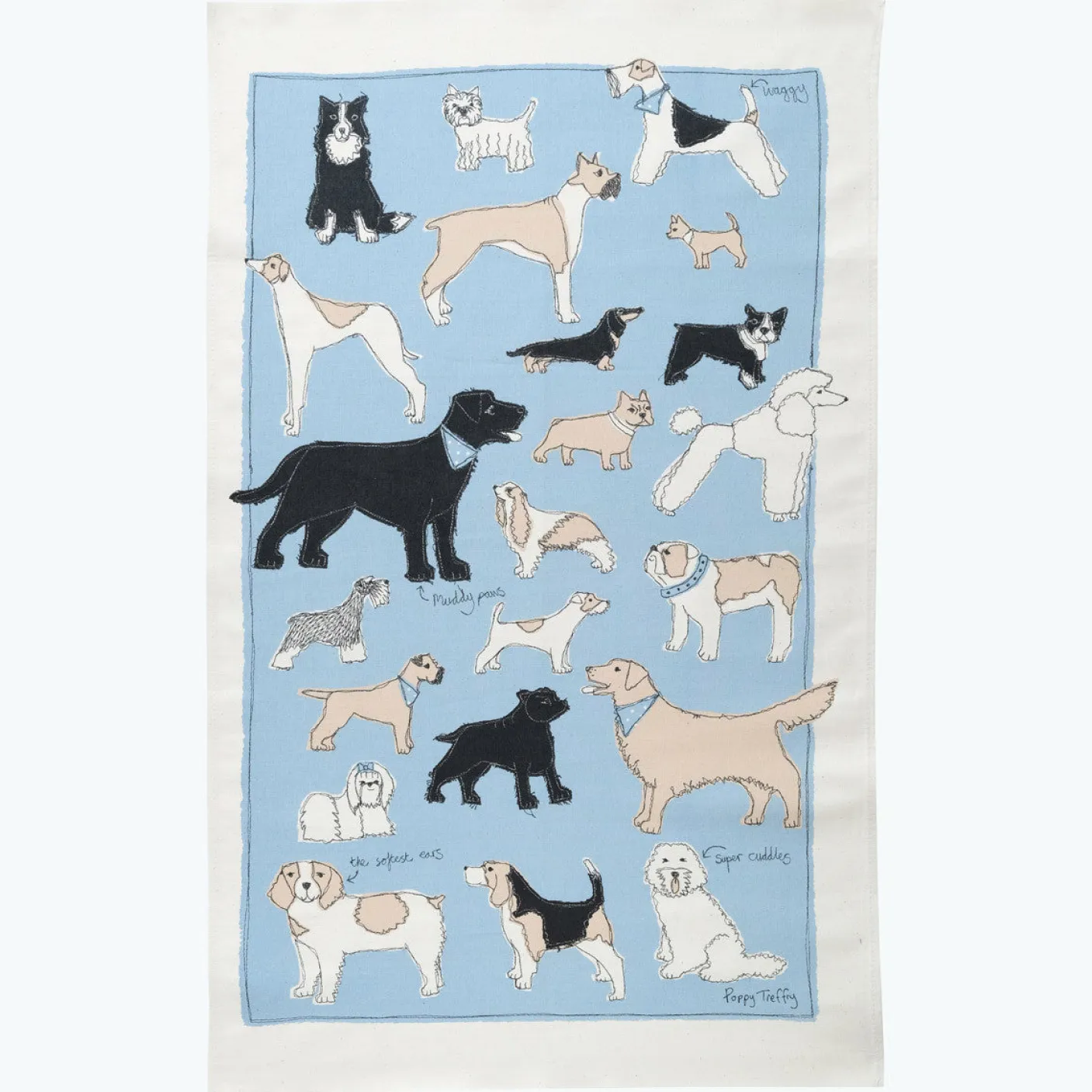 Four Legged Friends Tea Towel