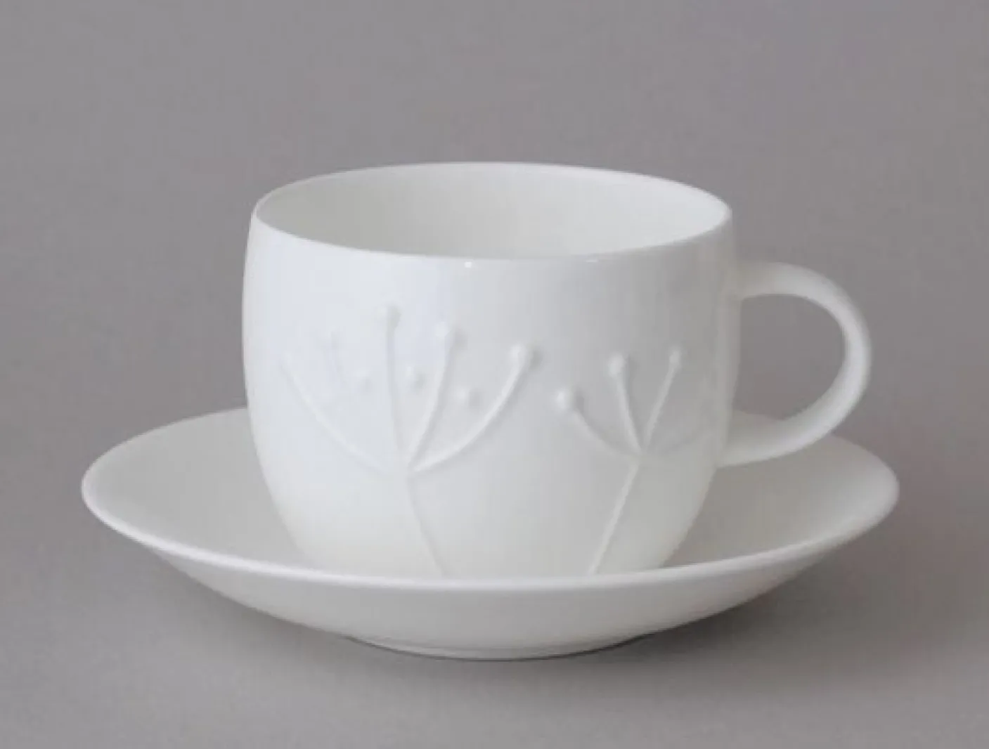 Plum Sprig Teacup & Saucer