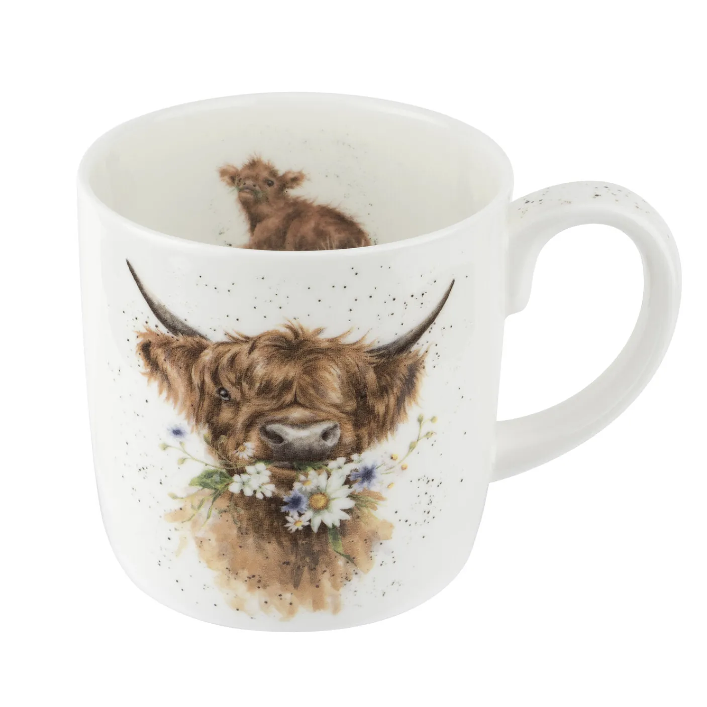 'Daisy Coo' Cow Bone China Mug (14oz)