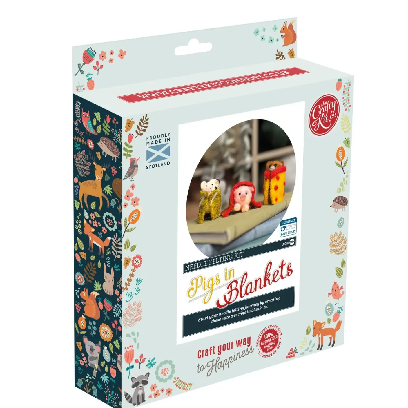 Three Little Pigs in Blankets Needle Felting Kit