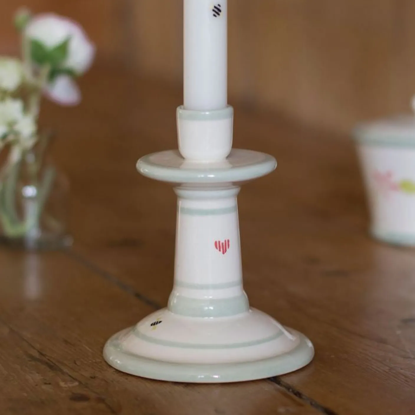Honey Bees Small Candlestick