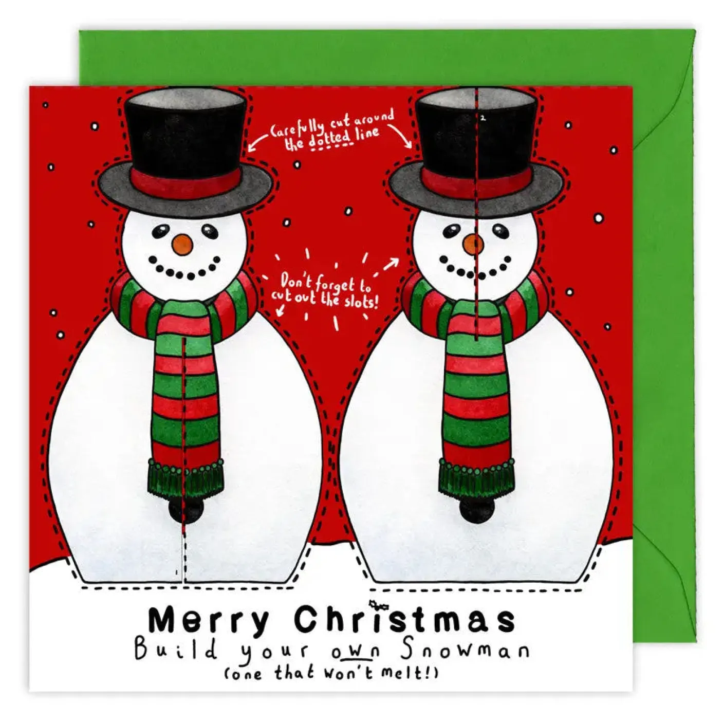 Make Your Own Snowman Christmas Card