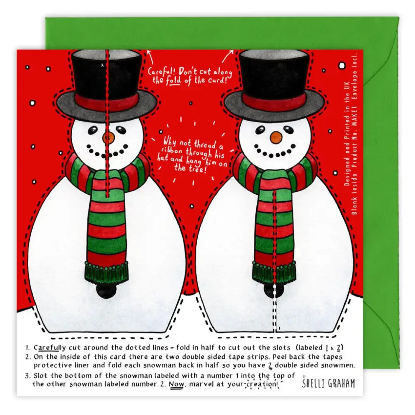 Make Your Own Snowman Christmas Card