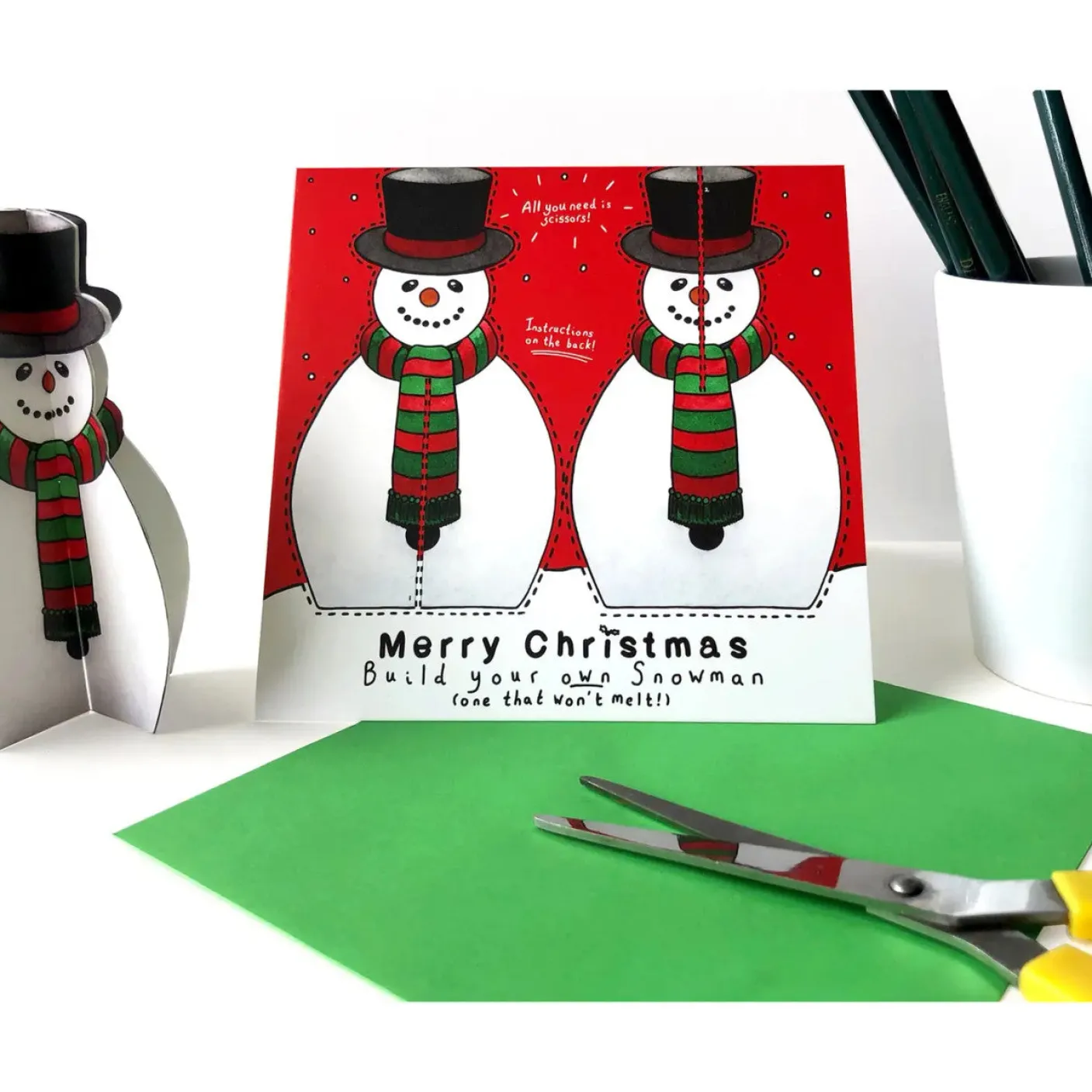 Make Your Own Snowman Christmas Card