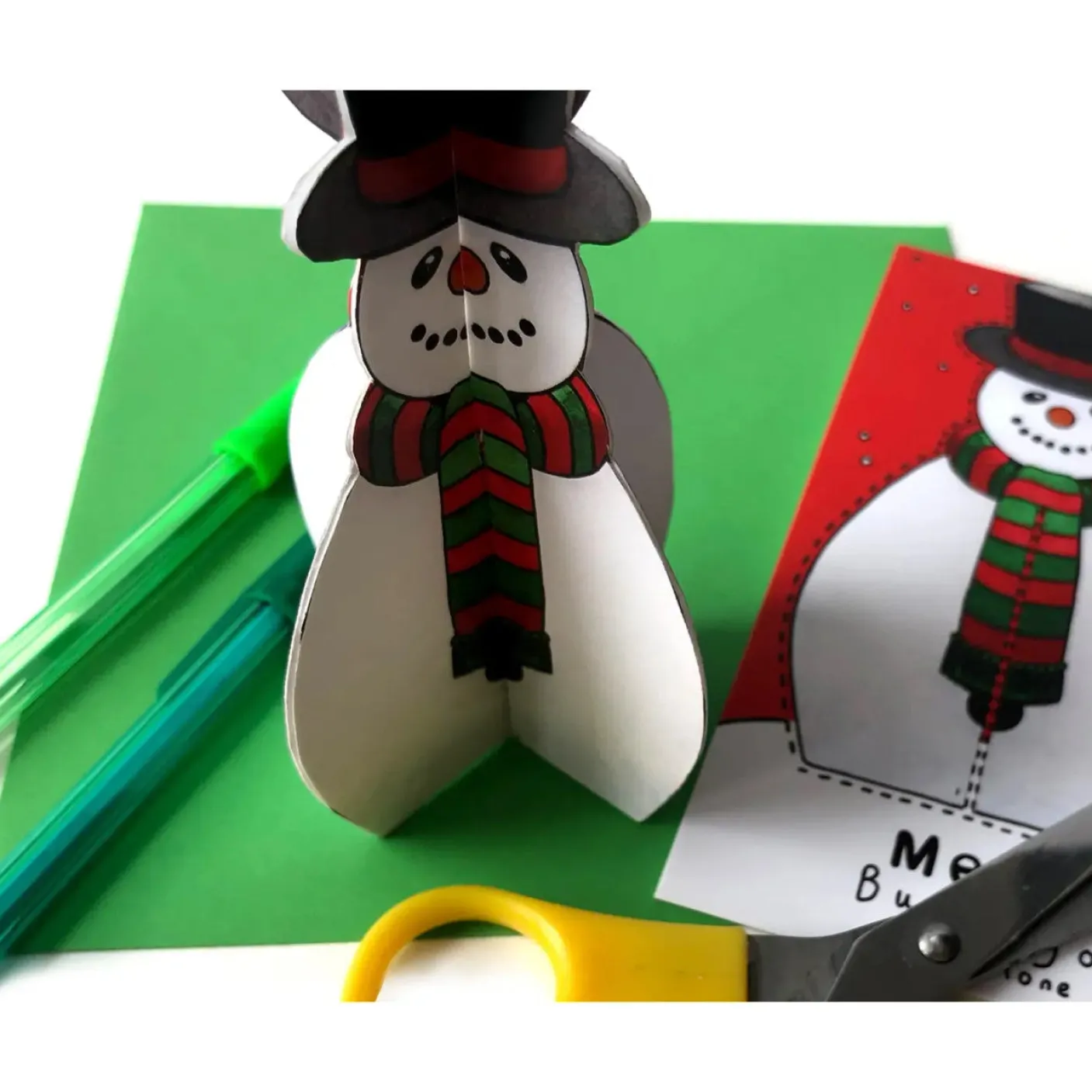 Make Your Own Snowman Christmas Card