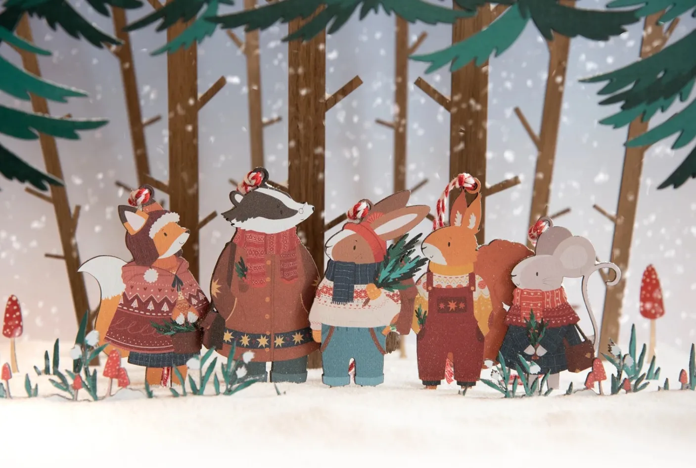 Christmas Chaps Wooden Decorations