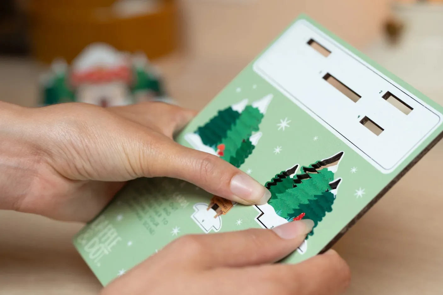 Toadstool Cottage Christmas Pop Out Card