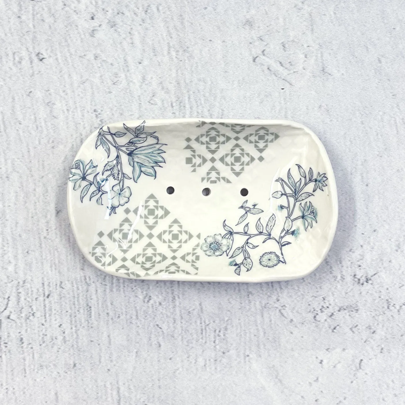 Azalea Ceramic Soap Dish