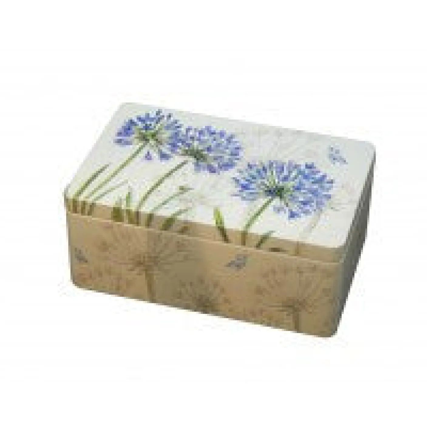 Agapanthus Rectangular Box Tin