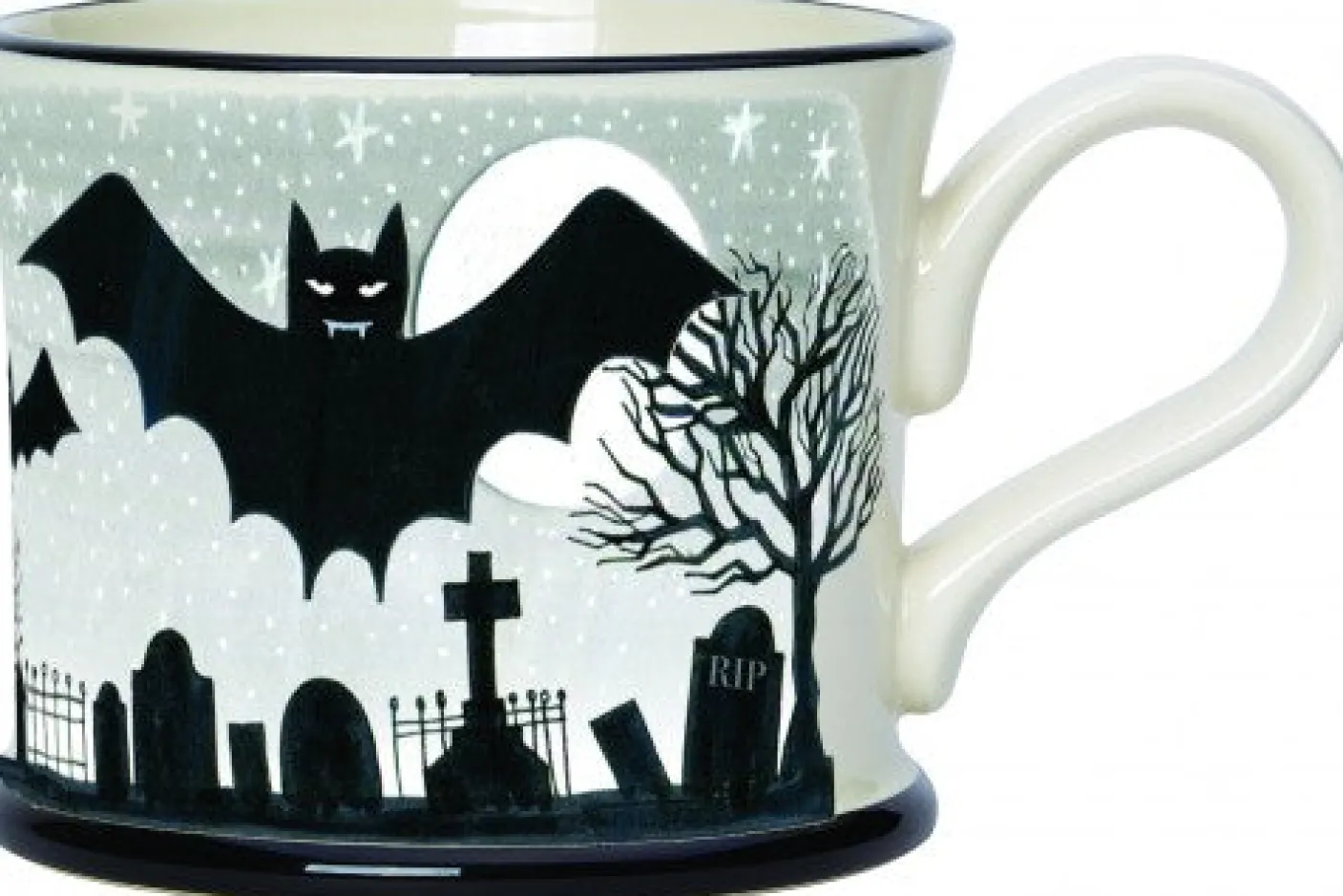 Just Bats Mug by Moorland Pottery